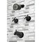 Kingston Brass KBX8140BX Two-Handle Tub and Shower Faucet, Matte Black KBX8140BX - alternate 6